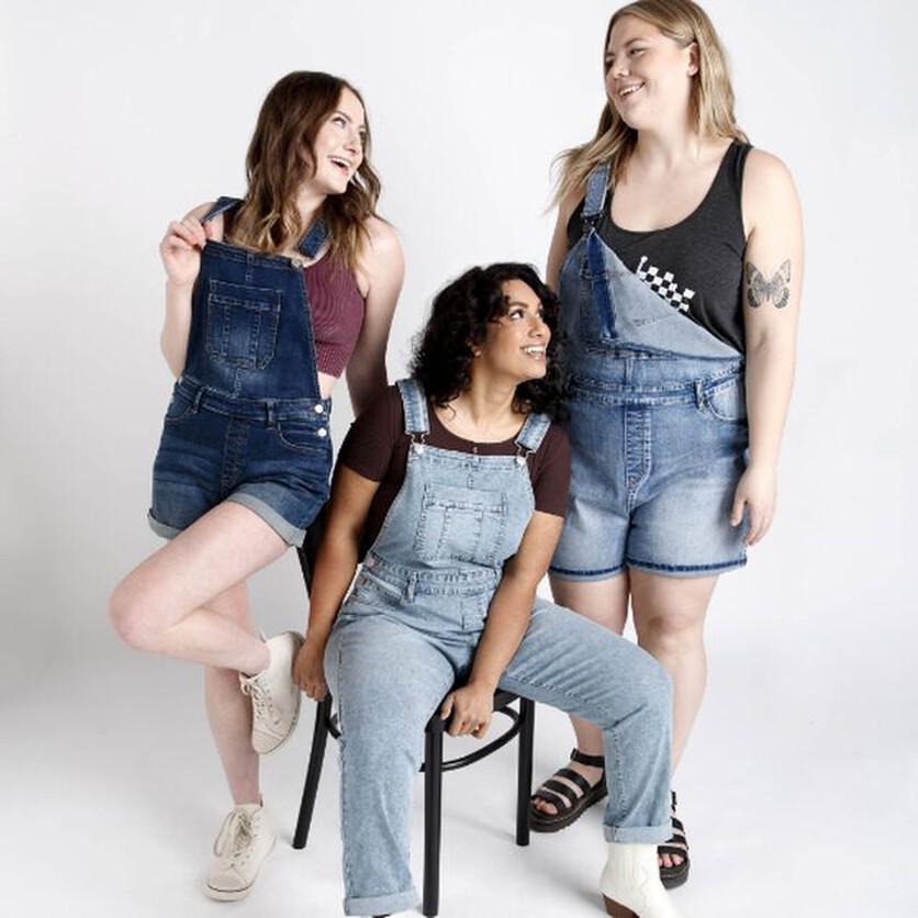 Warehouseone One Cuffed Denim Shortalls and Overalls Warehouseone One Cuffed Denim Shortalls and Overalls