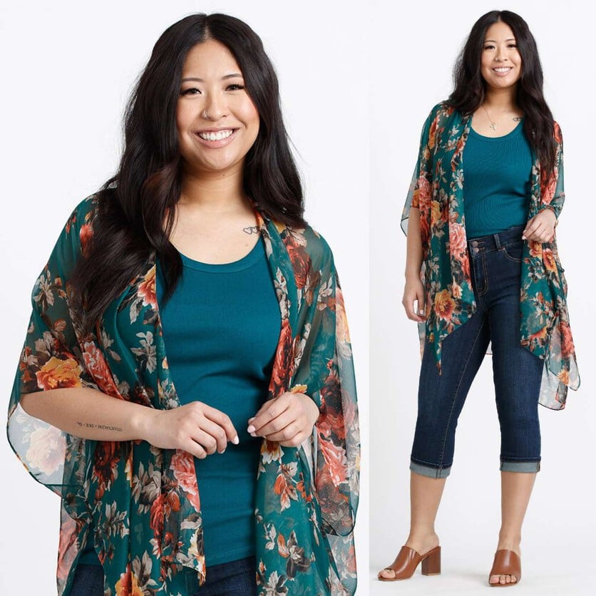 Warehouse One Floral Wrap
