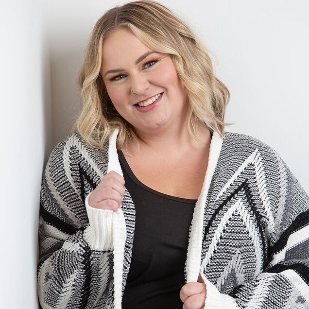 Women's Geometric Cardigan