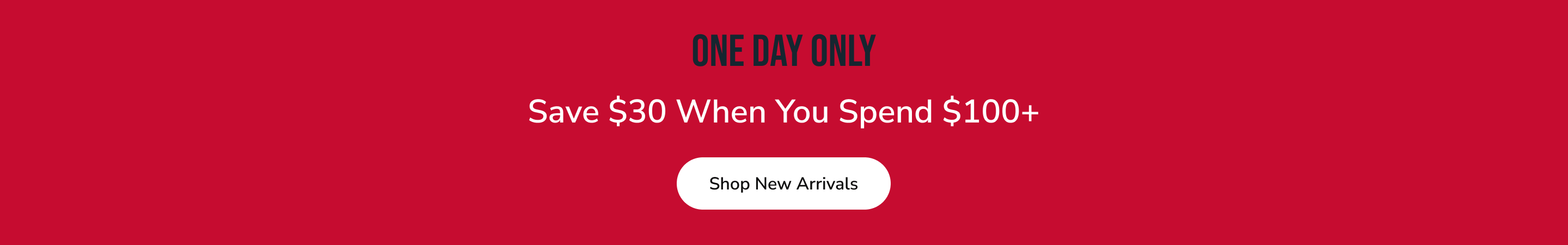 Save $30 When You Spend $100+