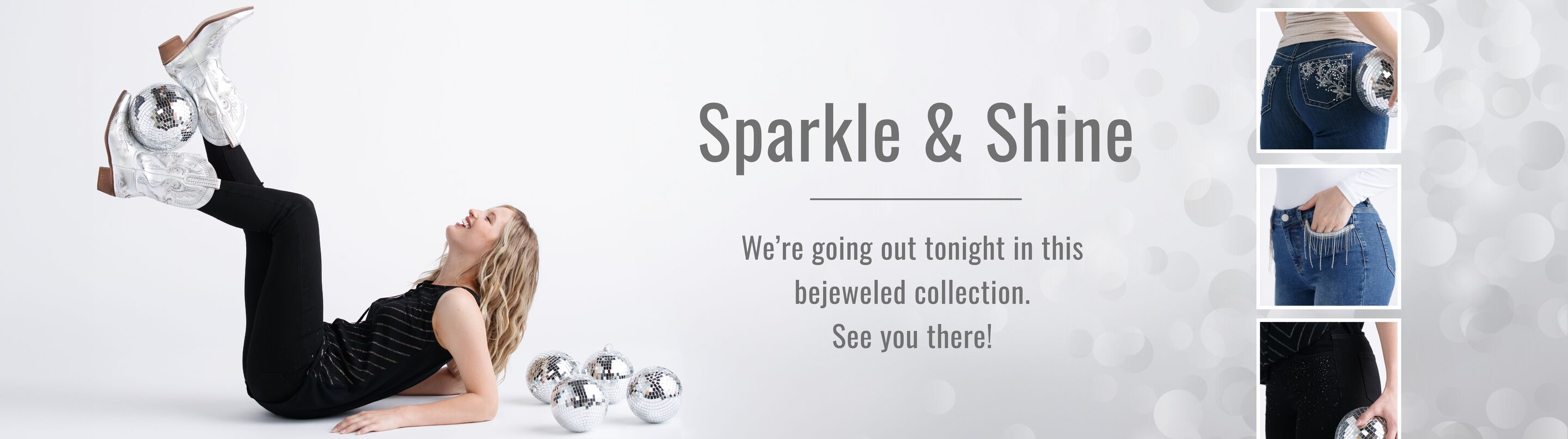Sparkle & Shine We're going out tonight in this bejeweled collection. See you there! Sparkle & Shine We're going out tonight in this bejeweled collection. See you there!