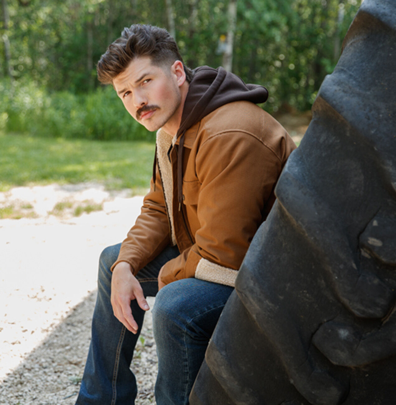 mens sherpa lined vest