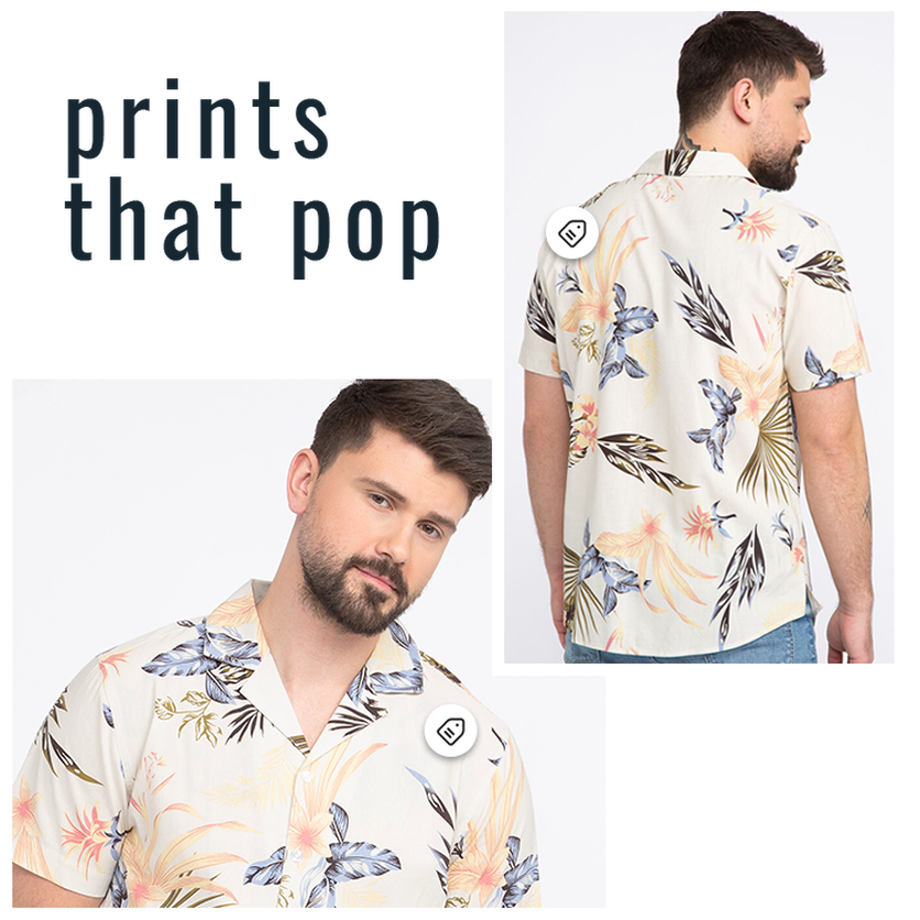 Prints that pop- new men's shirts