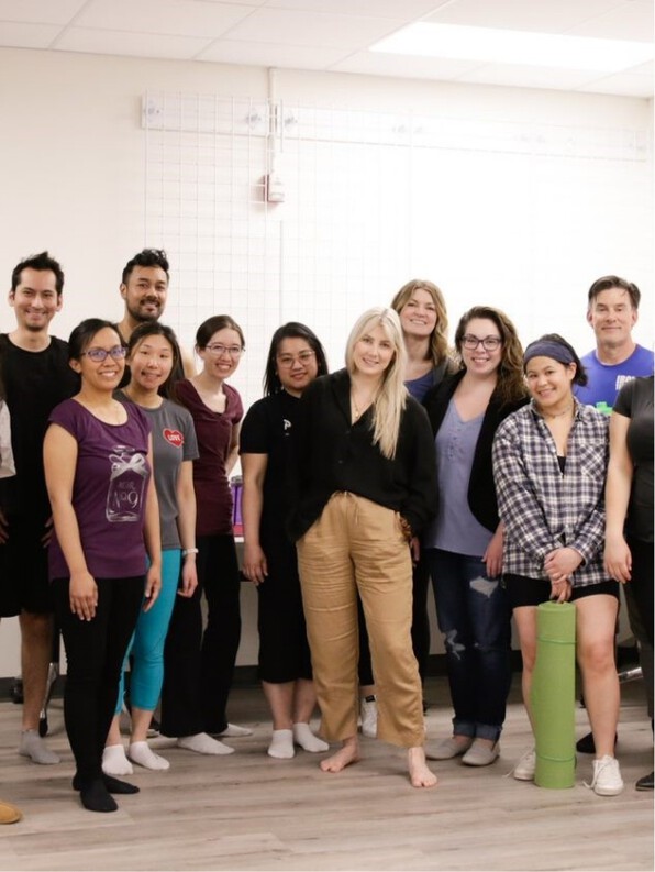 Group of standing people Group of standing people