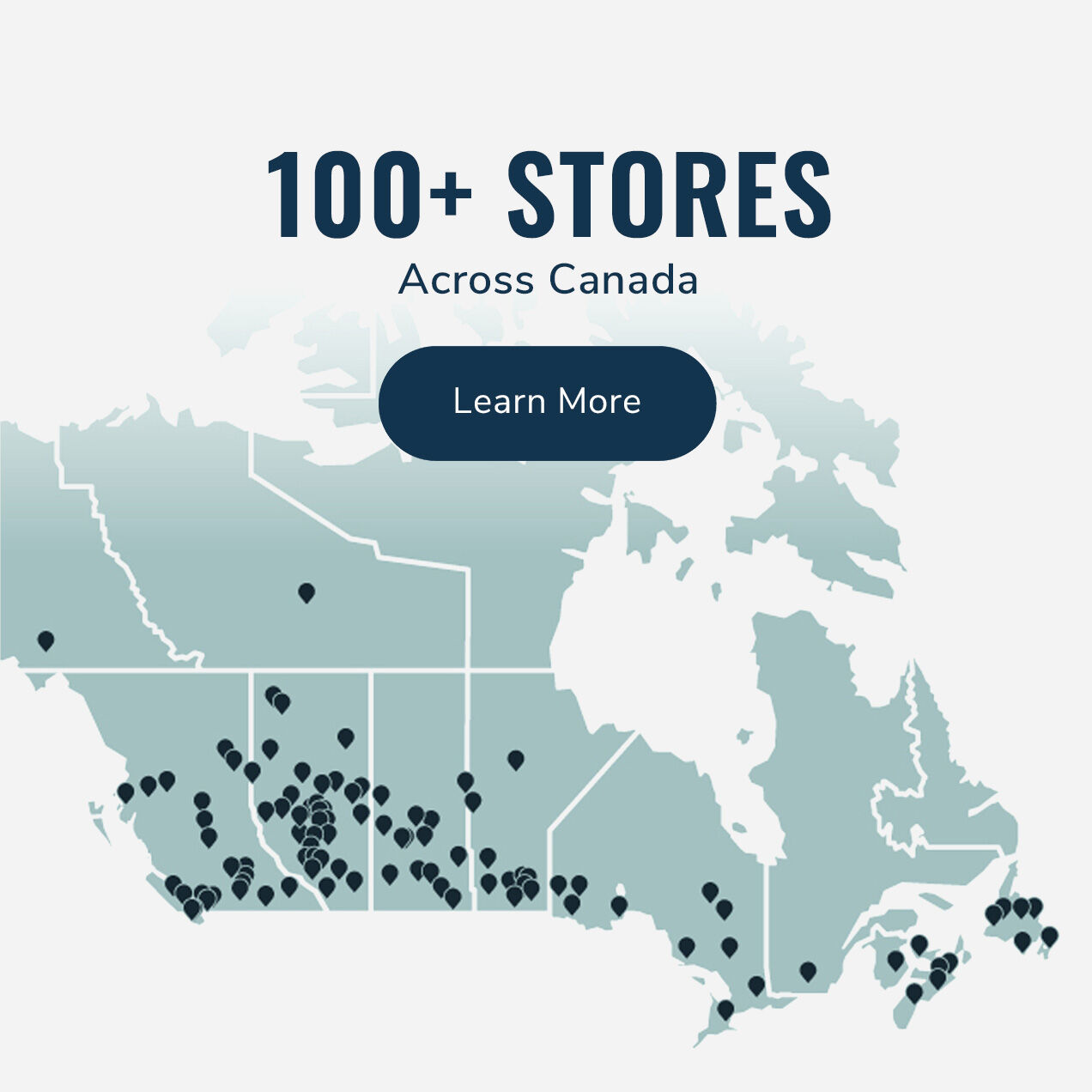 100+ stores across canada