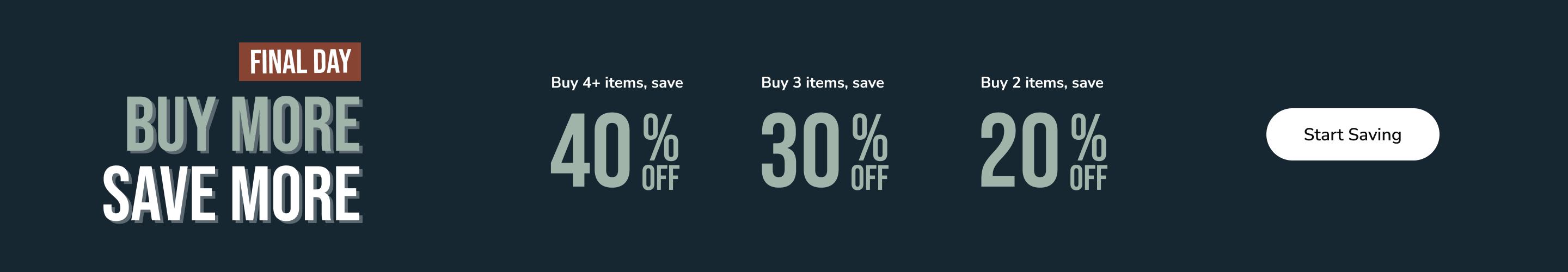 Save Up to 40% Off