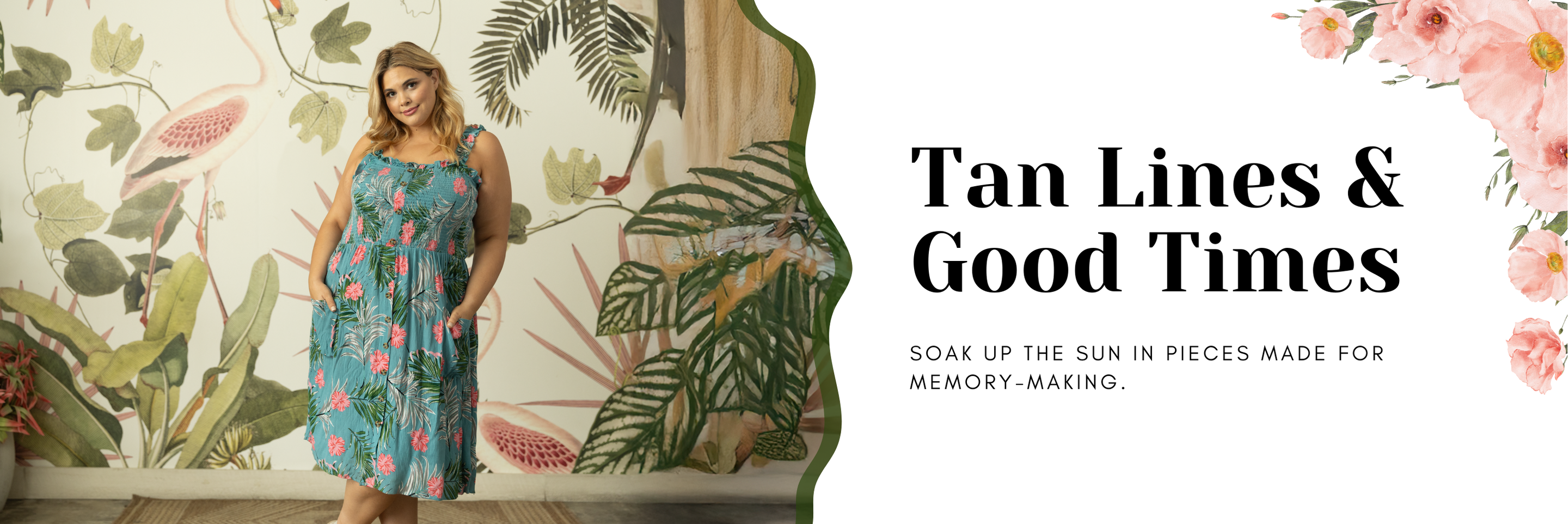 Tan Lines and Good Times: Soak up the sun in pieces made for memory-making. Tan Lines and Good Times: Soak up the sun in pieces made for memory-making.