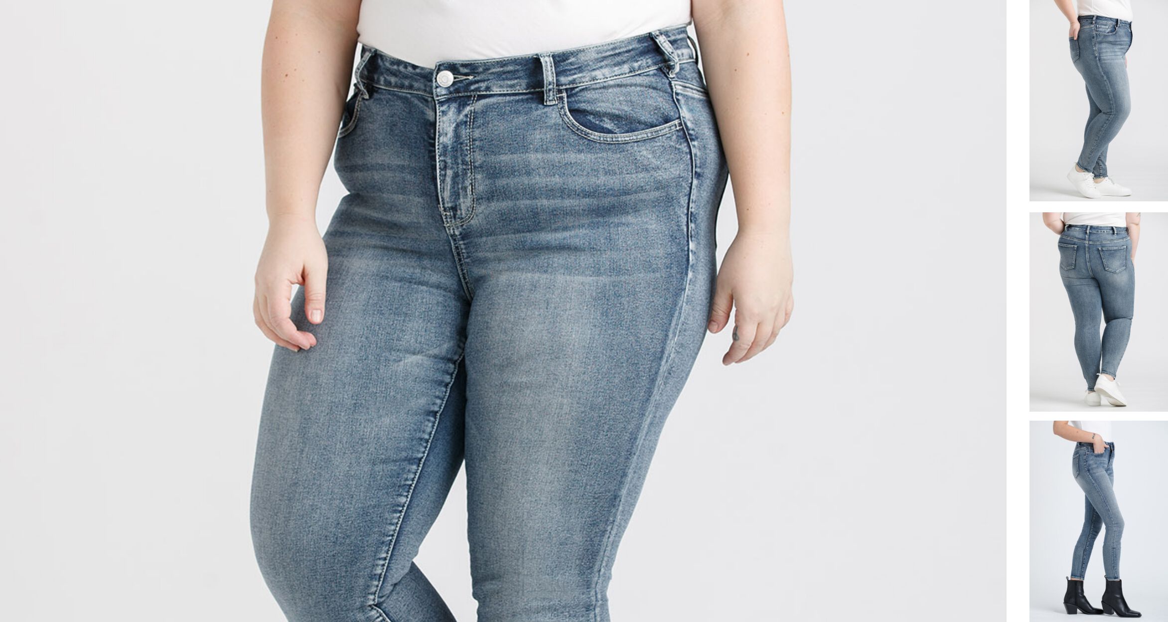 medium skinny wash jeans