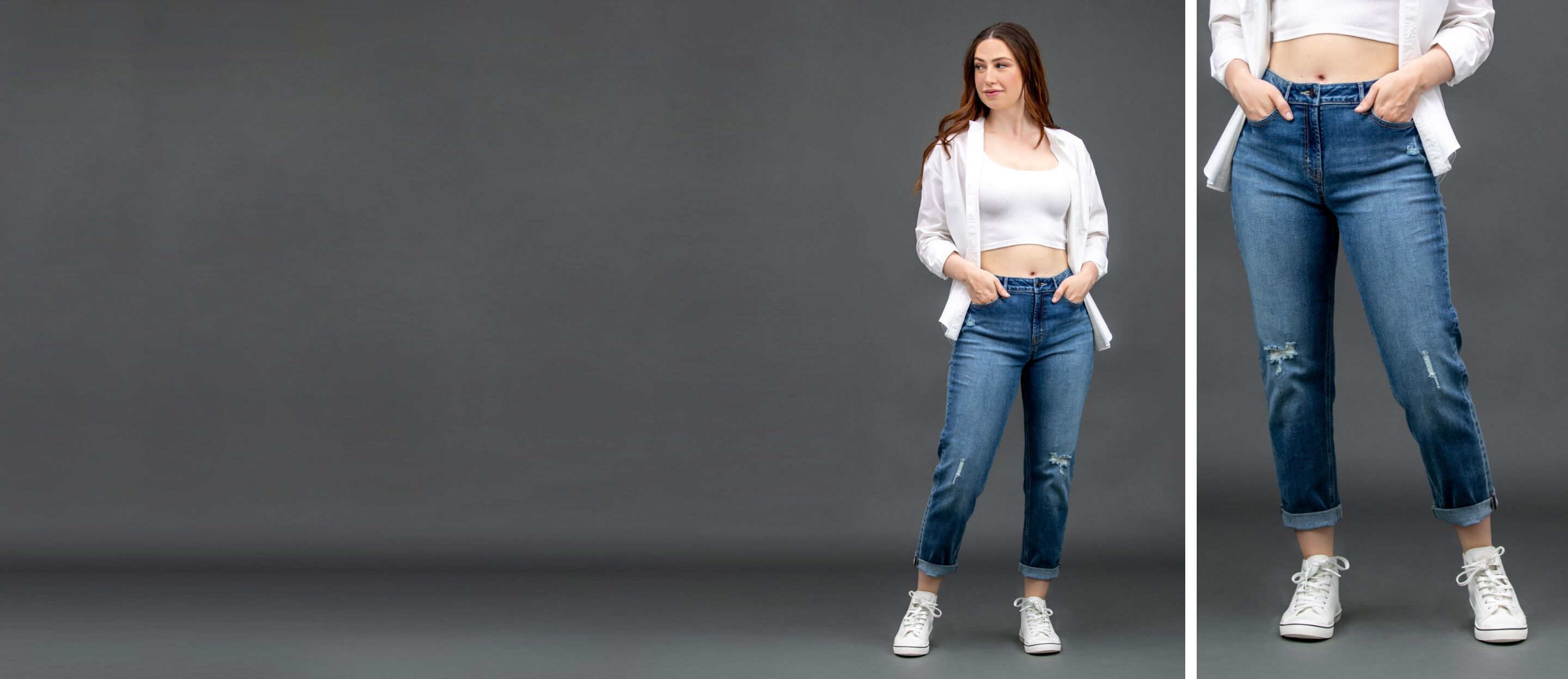 Warehouse One - Women's Girlfriend Jeans