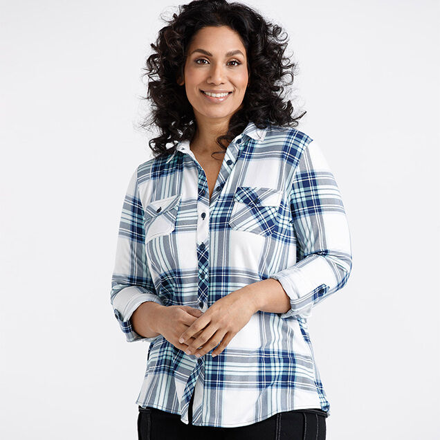 Warehouse One Women's Plaid Shirts