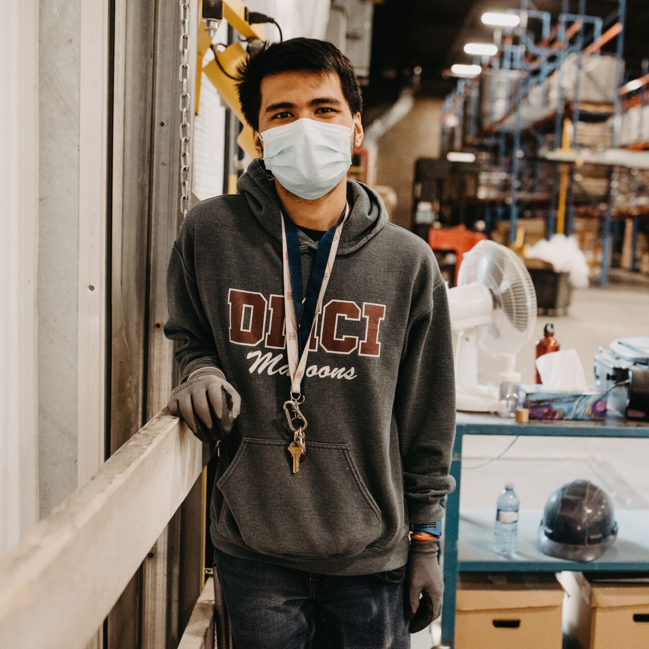 Parian Logistics Warehouse Worker smiling