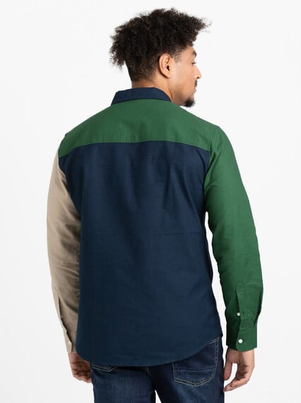 Men's Vertical Colour Block Shirt Image 2