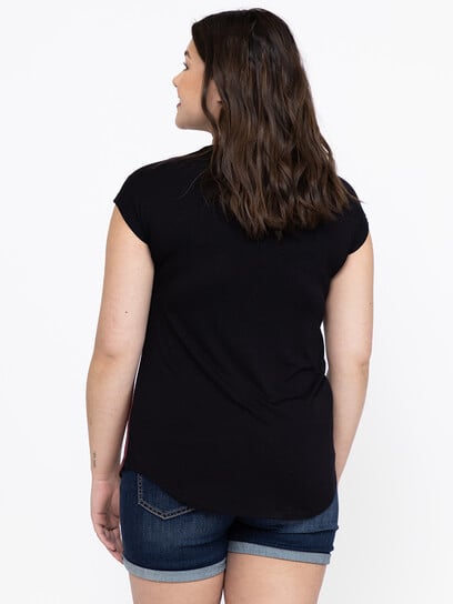 Women's Buttons Colour Block Top Women's Buttons Colour Block Top