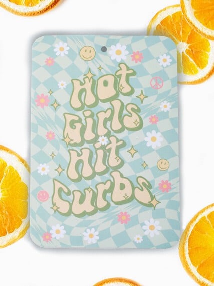 Hot Girls Hit Curbs Car Air Freshener Hot Girls Hit Curbs Car Air Freshener Image 1