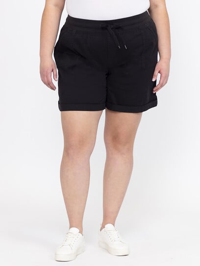 Women's Knit Waist Twill Utility Bermuda Short Women's Knit Waist Twill Utility Bermuda Short