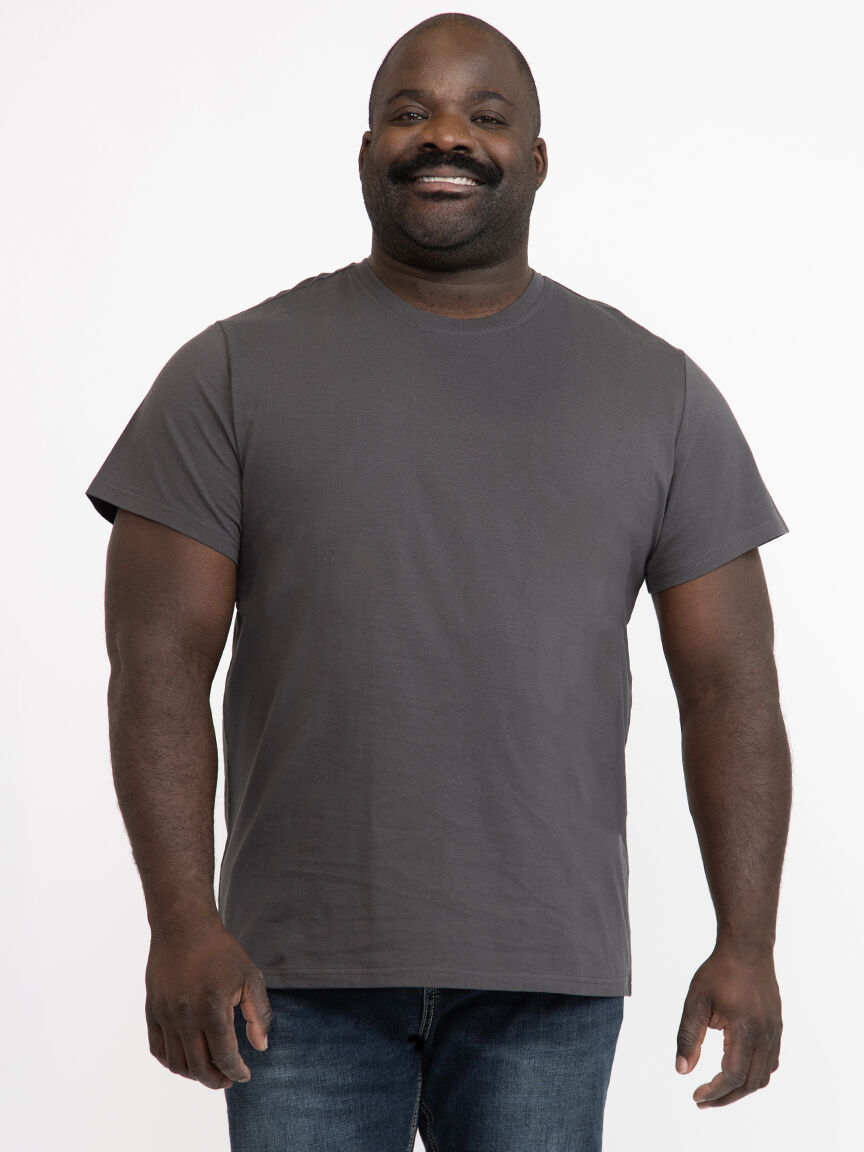 Men's Solid Crew Neck Tee, GREEN DARNER