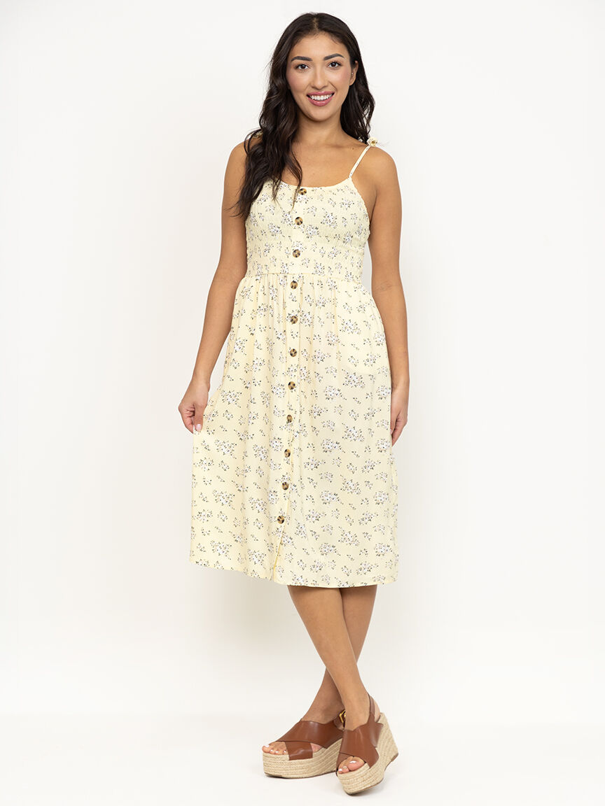 Women's Ditsy Floral Midi Dress