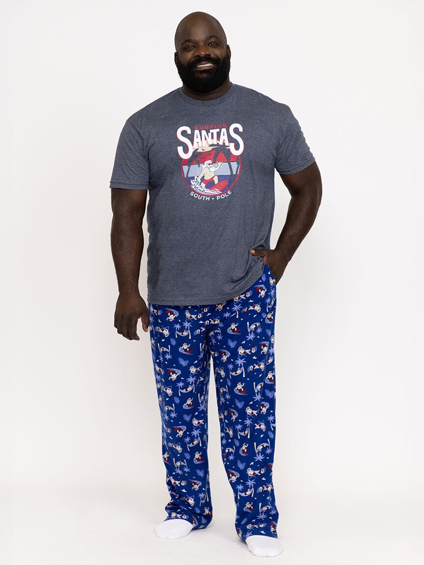 Men's Surfing Santa Tee