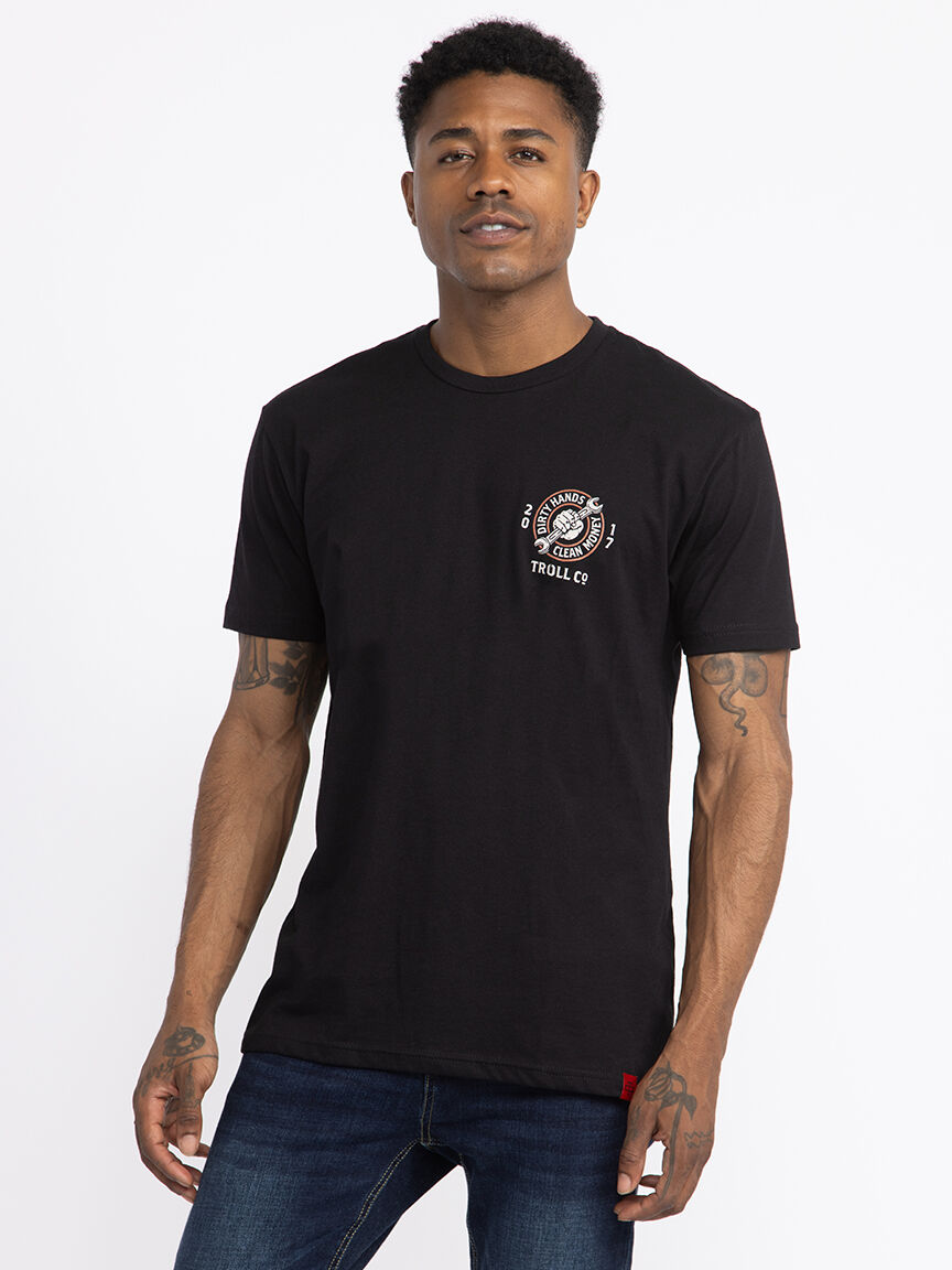 Men's Dirty Hands Clean Money Wrench Tee Warehouse One