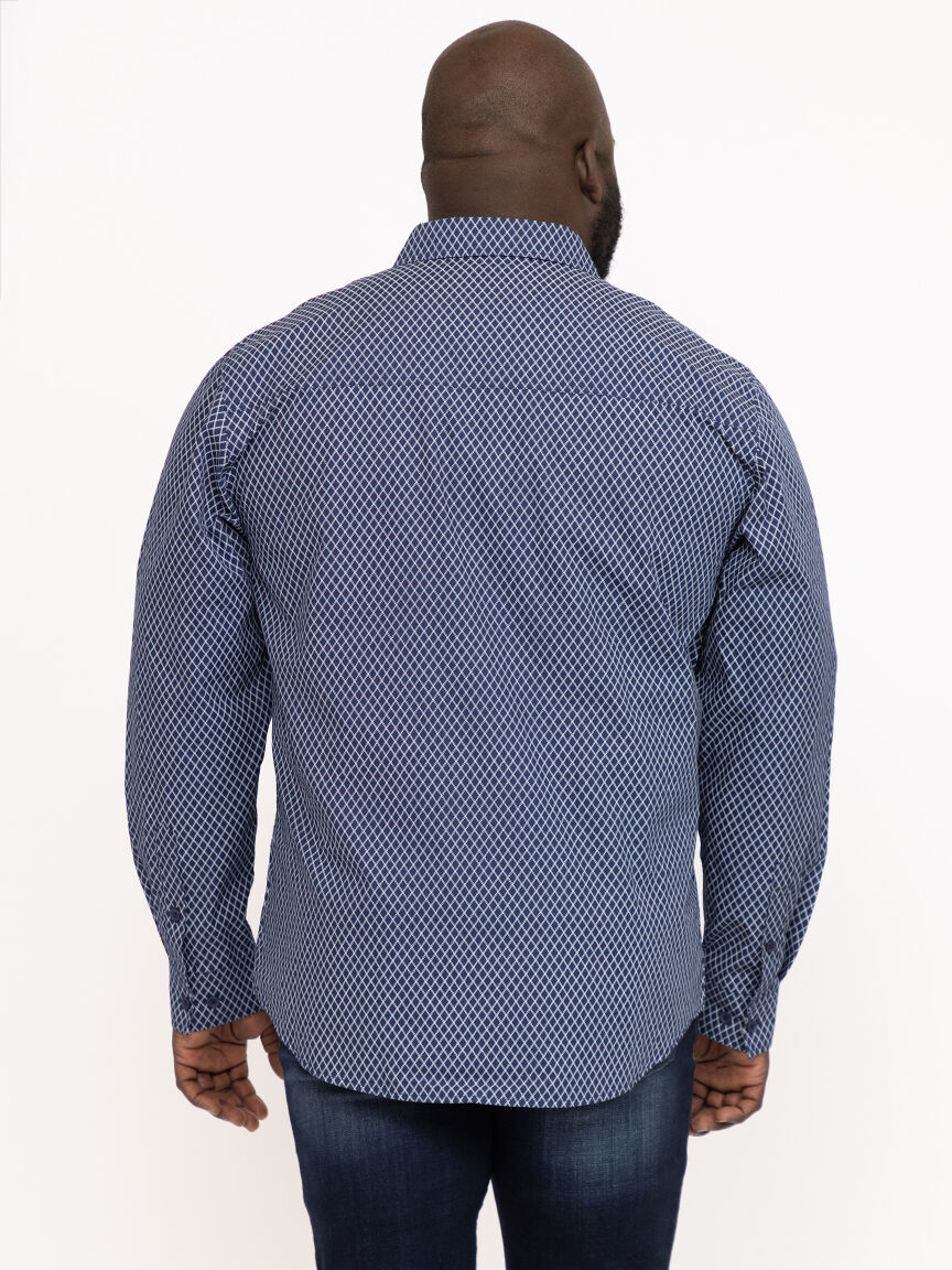 Men's Diamond Print Shirt