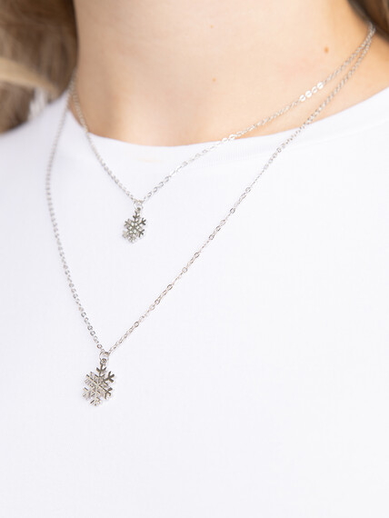 Women's Dainty Snowflake Necklaces Women's Dainty Snowflake Necklaces Image 6