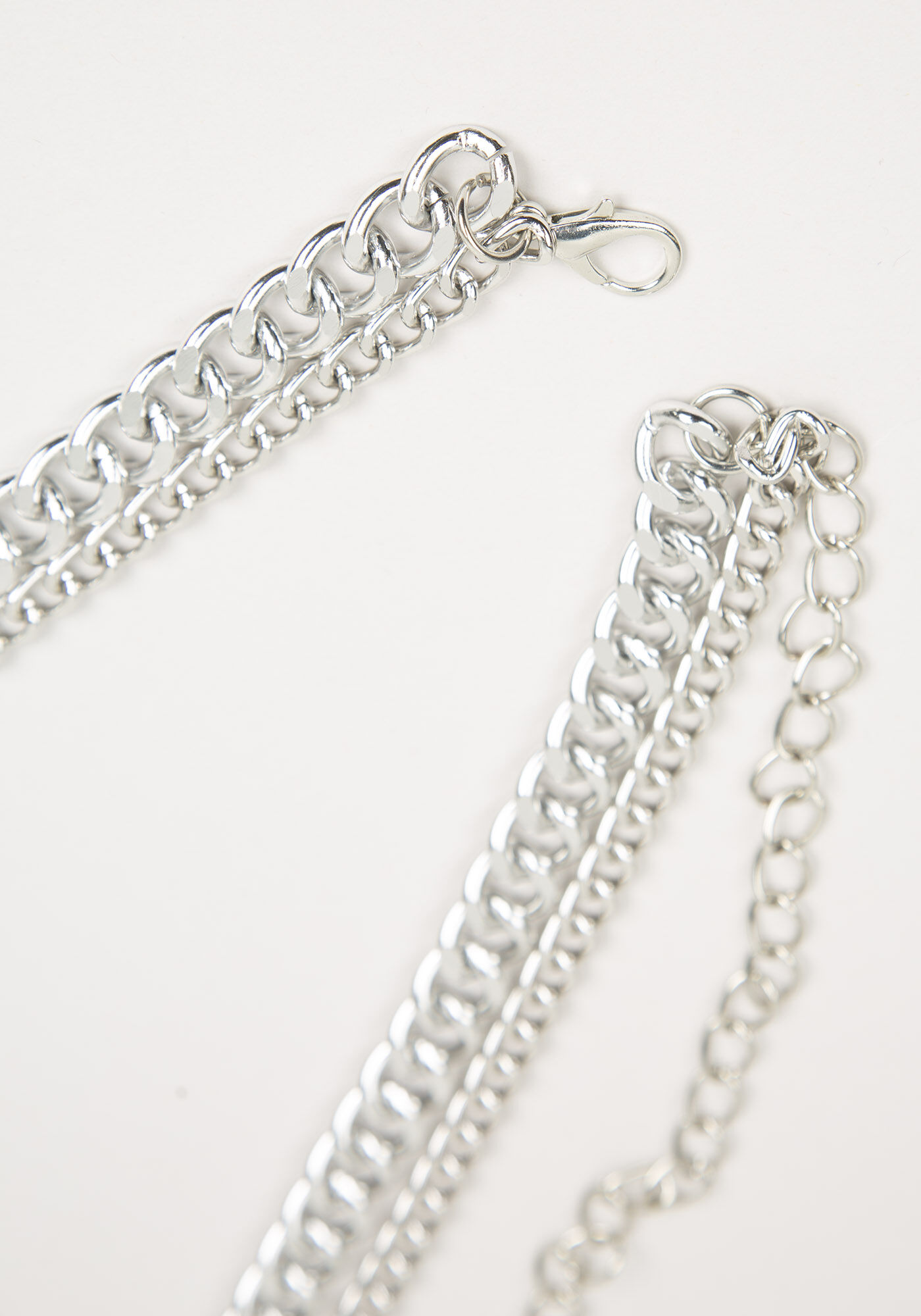 Women's Double Chain Silver Belt Warehouse One