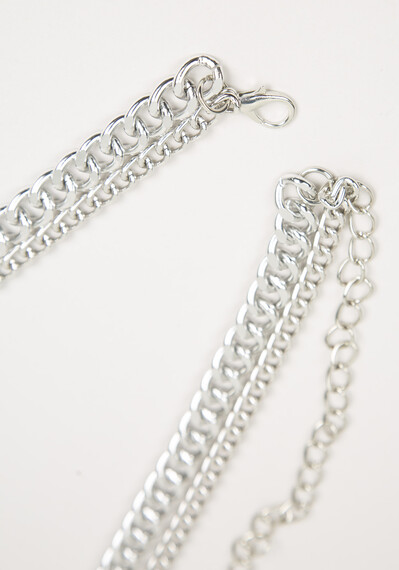 Women's Double Chain Silver Belt Women's Double Chain Silver Belt Image 4