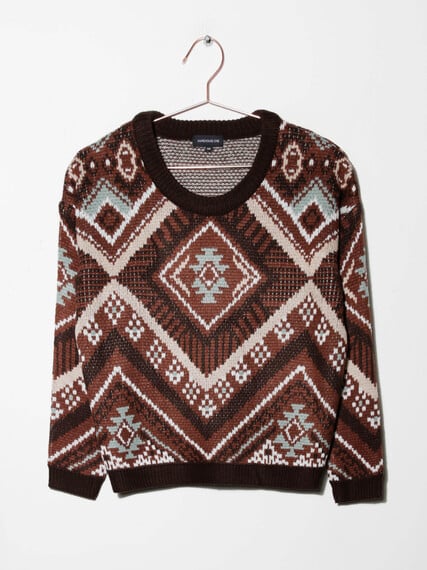 Women's Geometric Sweater Image 5