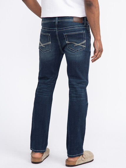 Men's Comfort Denim Slim Straight Jeans Image 4