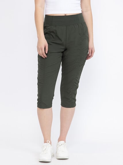 Women's Ruched Hybrid Capri Women's Ruched Hybrid Capri Image 2
