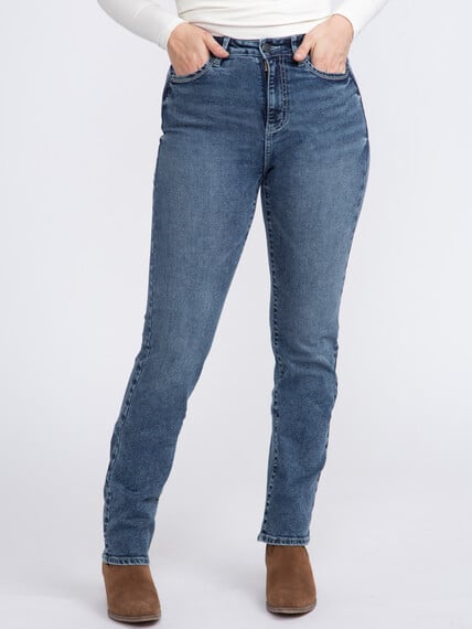 Women's Curvy Straight Jeans Image 2