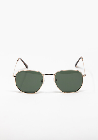 Men's Hexagonal Aviator Sunglasses Men's Hexagonal Aviator Sunglasses Image 4