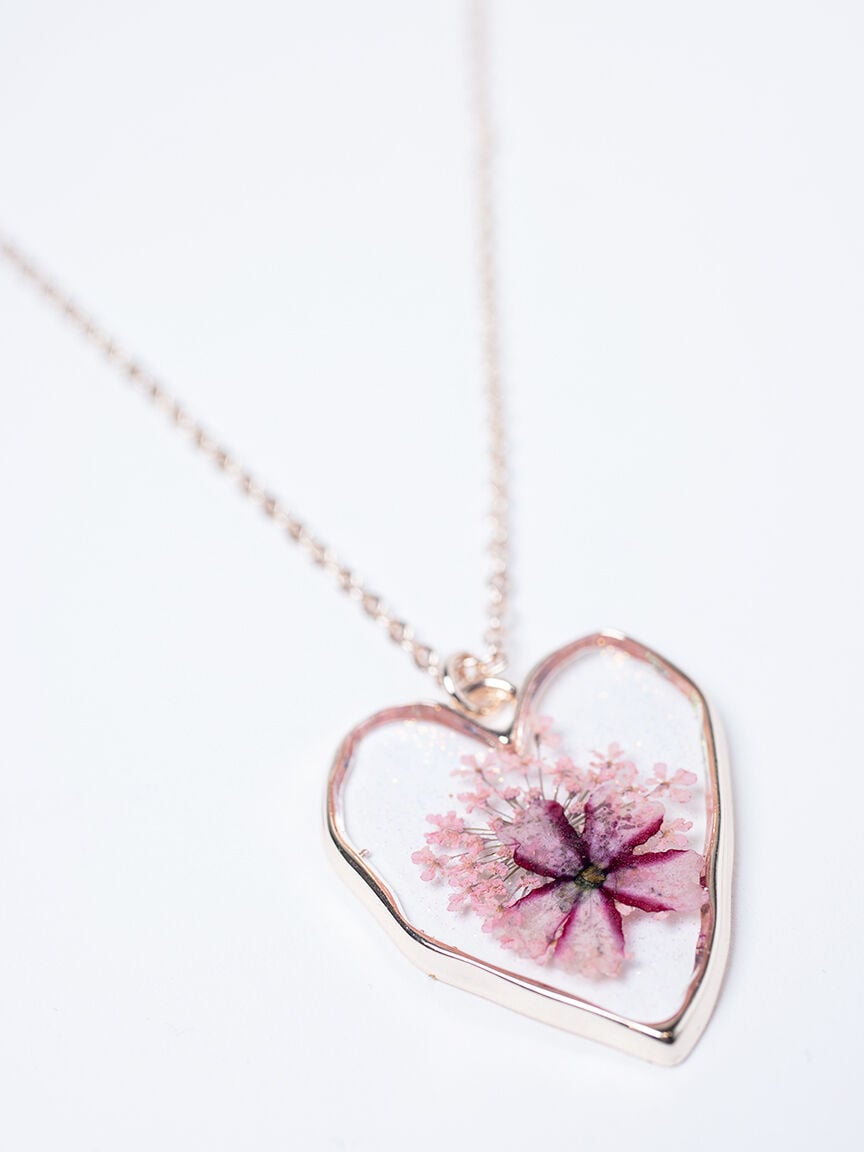 Women's Pressed Flower Necklace