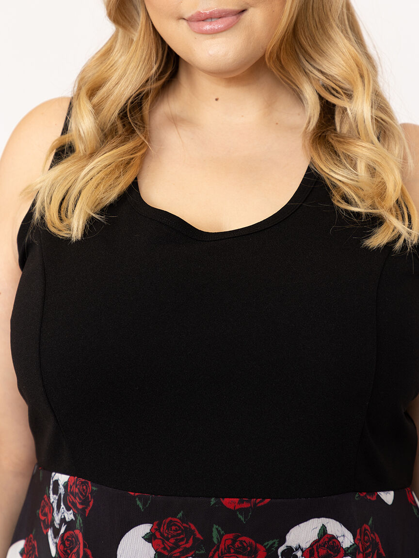 Women's Skull Skater Dress