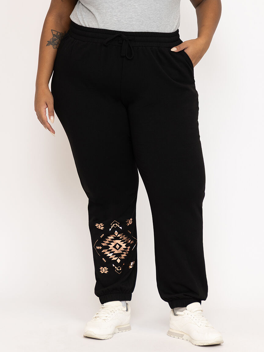 Women's Foil Geo Jogger