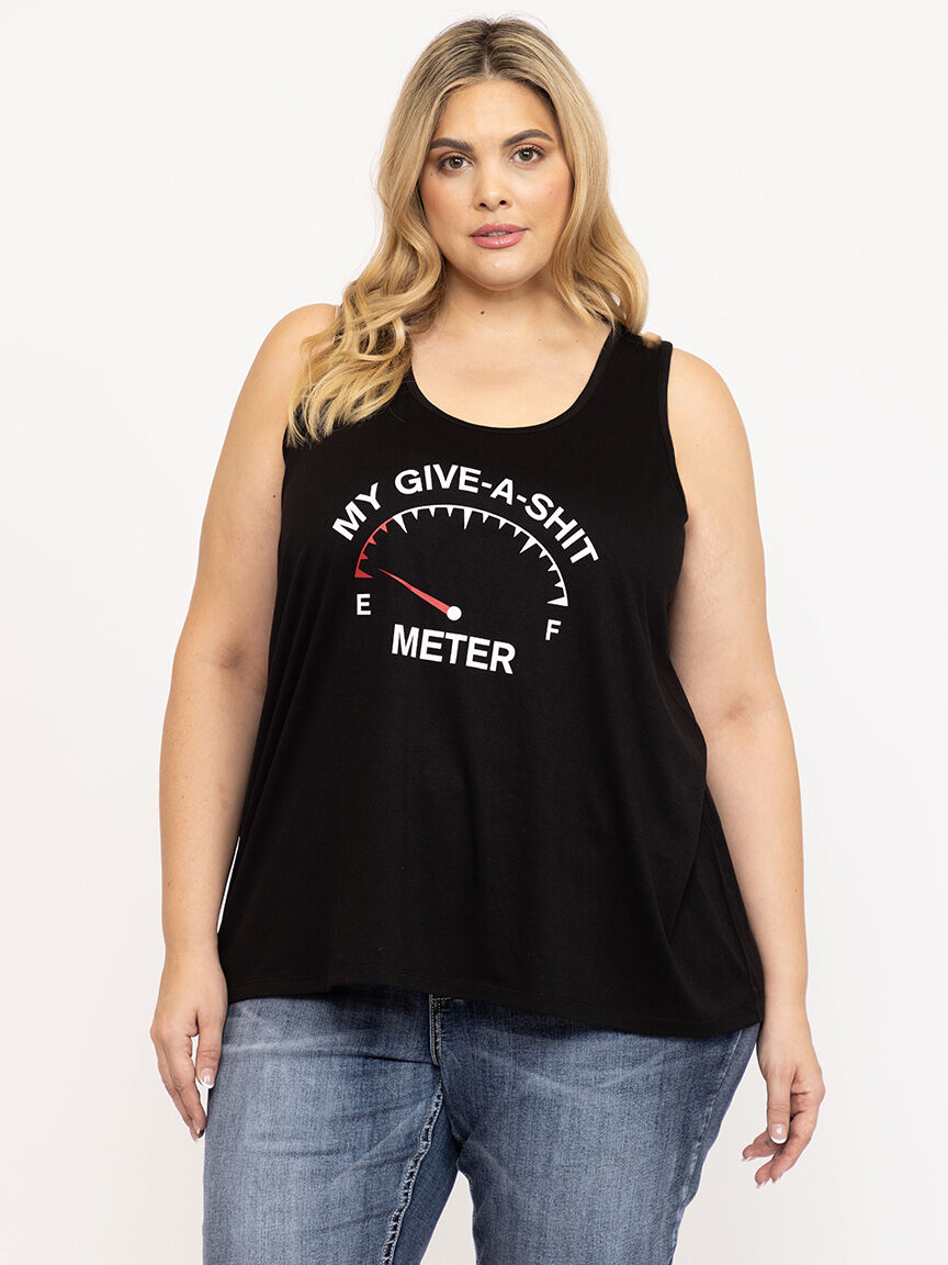 Women's Give-A-Shit Meter Tank