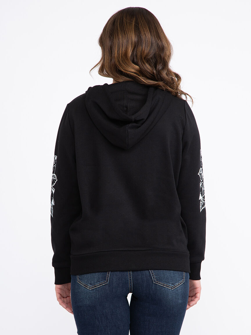 Women's Skull Zip Hoodie Warehouse One