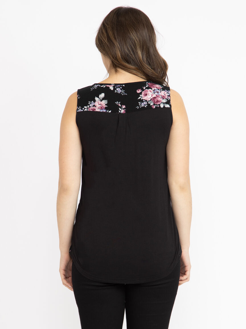 トップス undercover archive flower tank top Foxglove Daisy Tulip Floral Women Tank Top | Mazezy