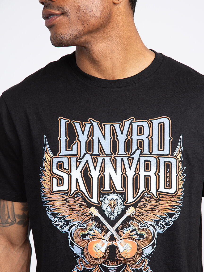 lynyrd skynyrd t shirt dress men's t-shirt Lynyrd Skynyrd - Southern Rock Shield - LIQUID BLUE - 11842