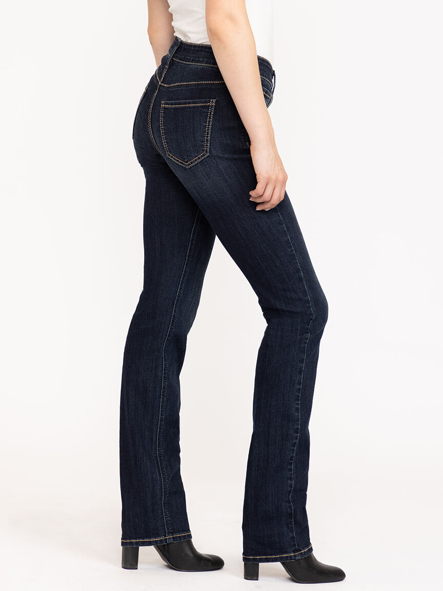 Women's Dark Wash Straight Leg Jeans