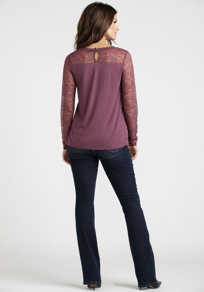 Women's Lace Sleeve Top Image 2