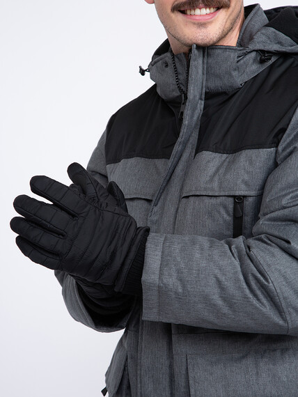 Men's Puffer Gloves Image 3