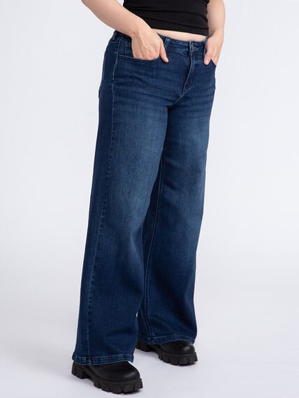 Women's Low Rise Wide Leg Jeans Image 2