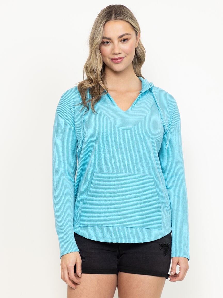Women's Wavy Rib Hoodie