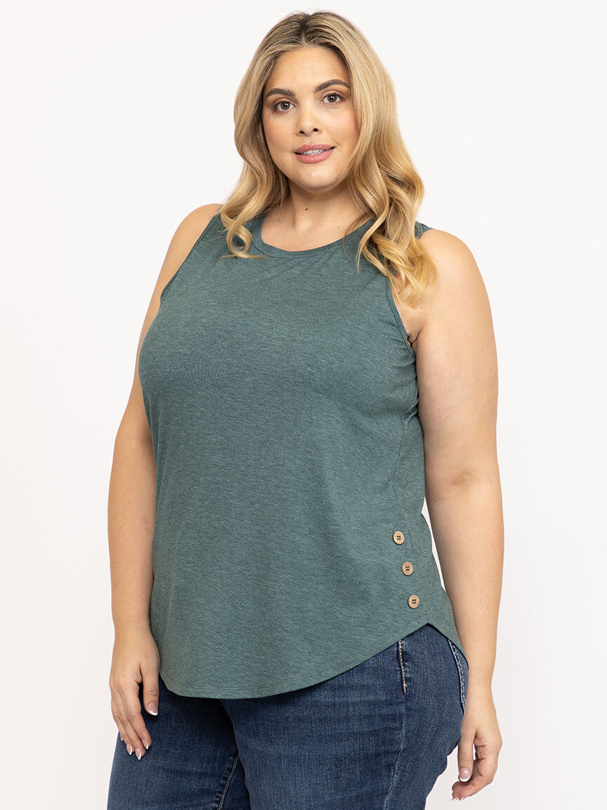 Women's Side Button Tank