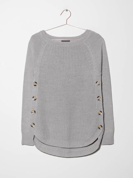 Women's Side Button Sweater Image 5