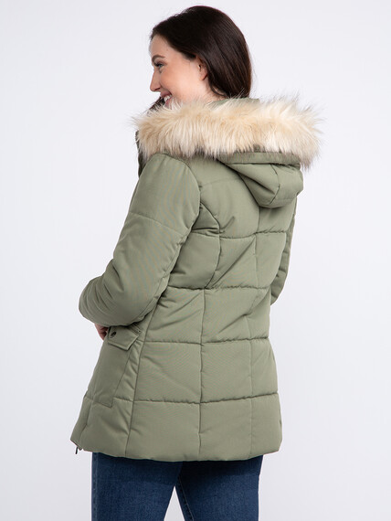 Women's Box Quilted Parka Image 4