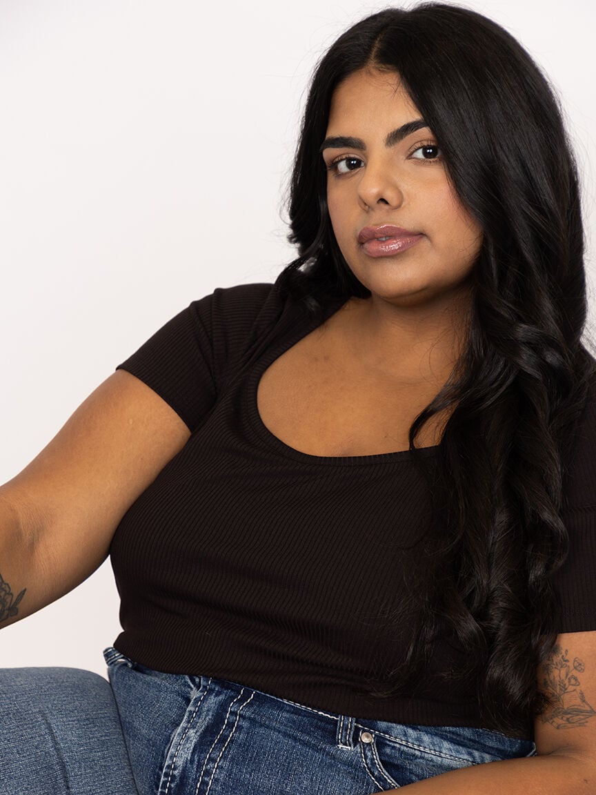 Women's Rib Sweetheart Tee