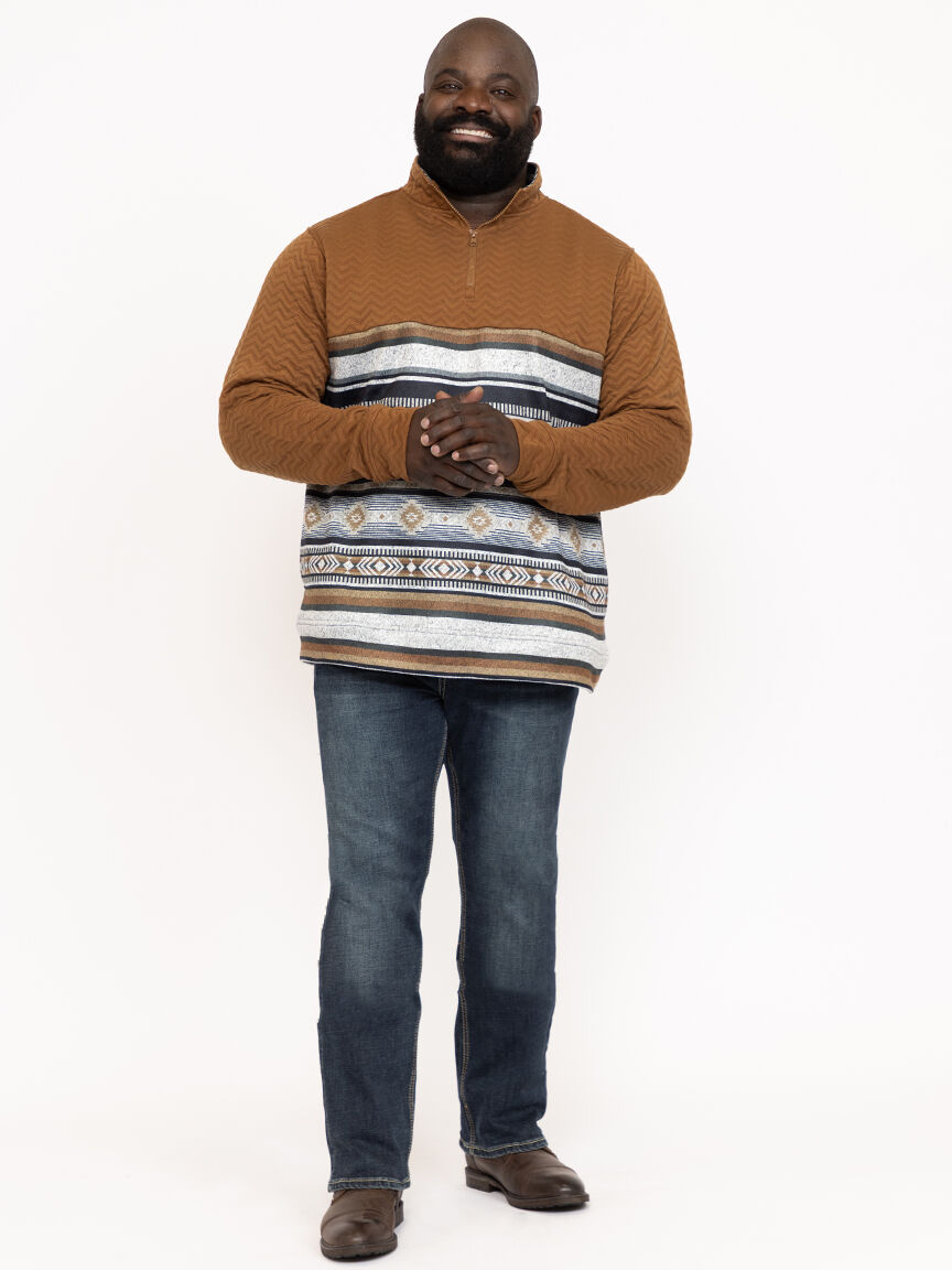 Men's Geo Quarter-Zip Hoodie