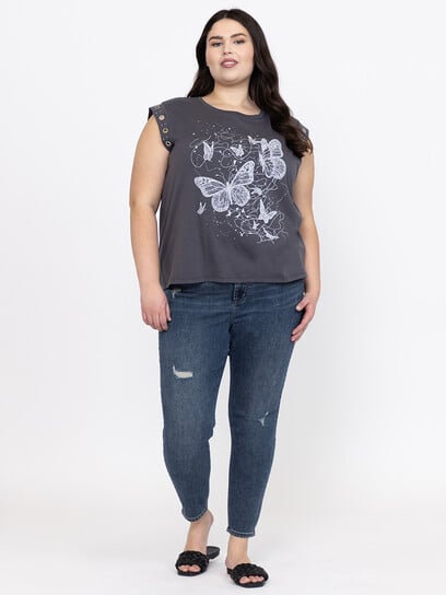 Women's Butterfly Grommet Tee Women's Butterfly Grommet Tee